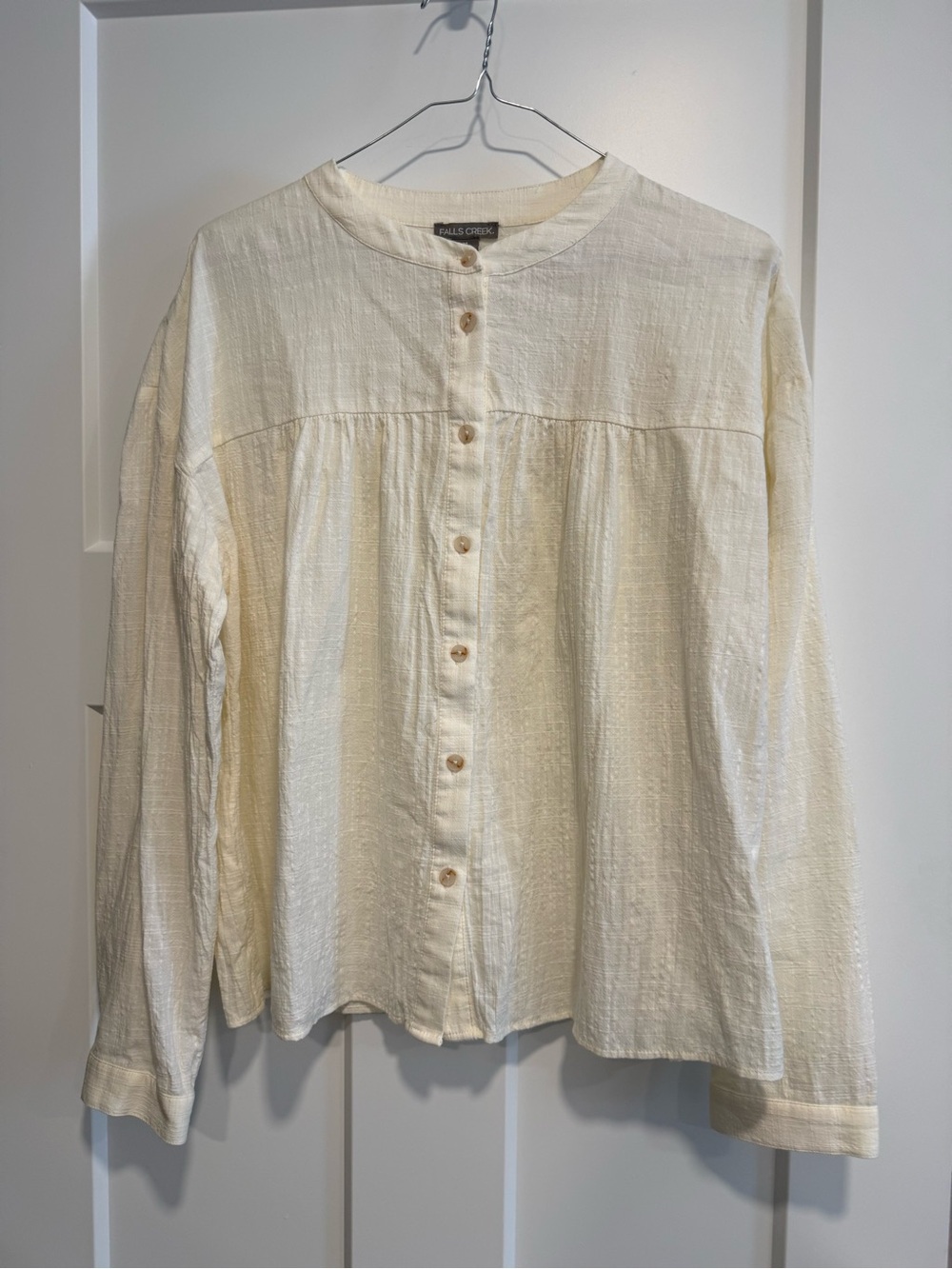 Falls Creek 100% Cotton Textured Button-